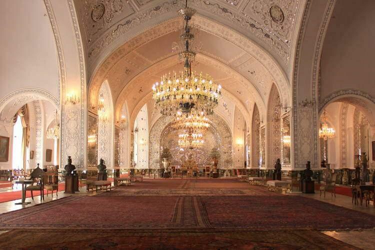 Interiér paláce Golestan