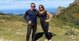 Korhan Sayginer vytáhl svou ženu Zuhal Topal na vrchol! Milostná fotka na 1700 metrů...