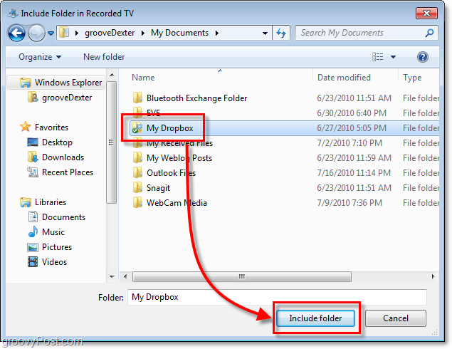 Přidat „Moje Dropbox“ do nabídky Start systému Windows