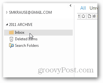 jak vytvořit soubor pst pro aplikaci Outlook 2013 - nová složka doručené pošty