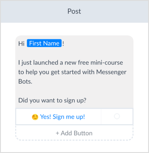 vytvořte sekvenci pro Messenger robota s ManyChat