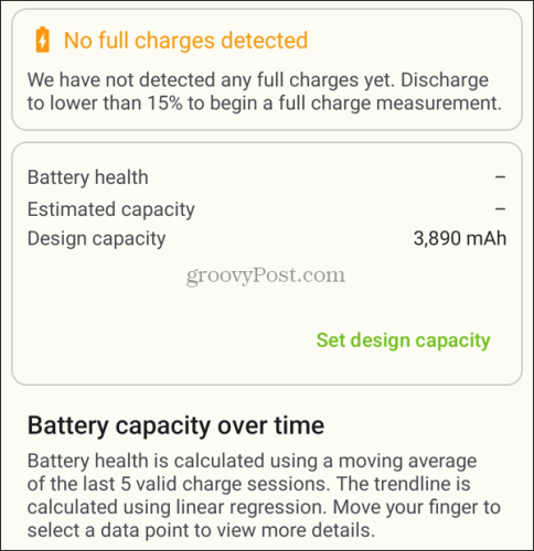 Zkontrolujte stav baterie v aplikaci Android AccuBattery