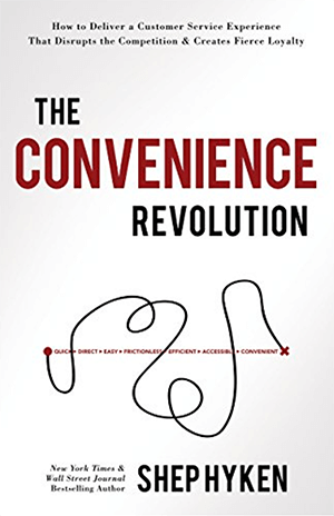 Toto je snímek obrazovky obálky nejnovější knihy Shep Hykena The Convenience Revolution.