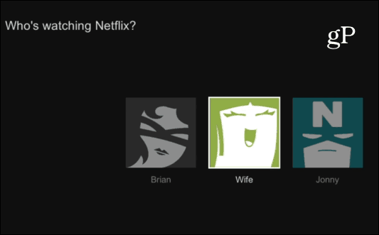 Uživatelské profily Netflix