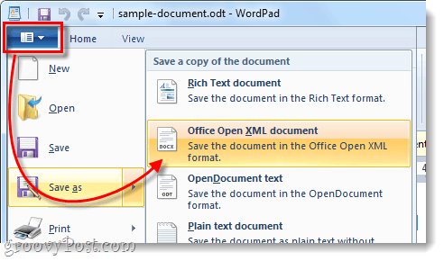 uložit odt soubor jako otevřený xml dokument