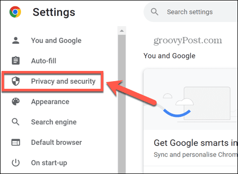 soukromí a zabezpečení Chrome