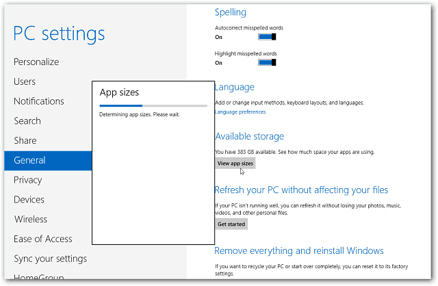 Jak velké jsou nainstalované aplikace Windows 8?