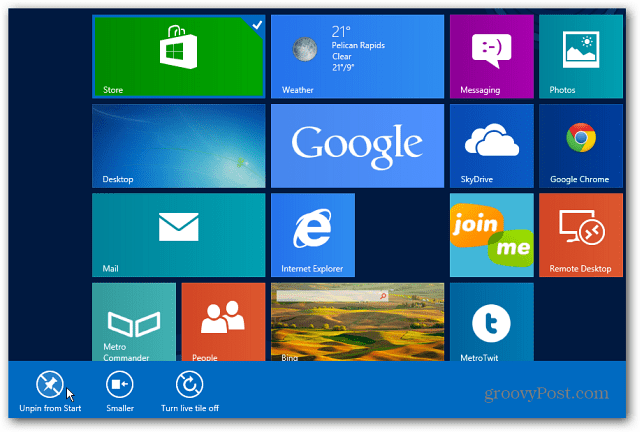Jak vypnout úložiště v systému Windows 8