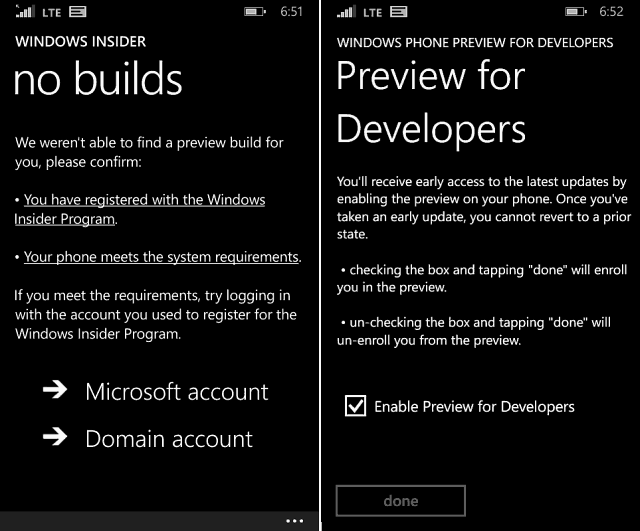 Windows Phone 10 Preview pro podporu 512 MB zařízení