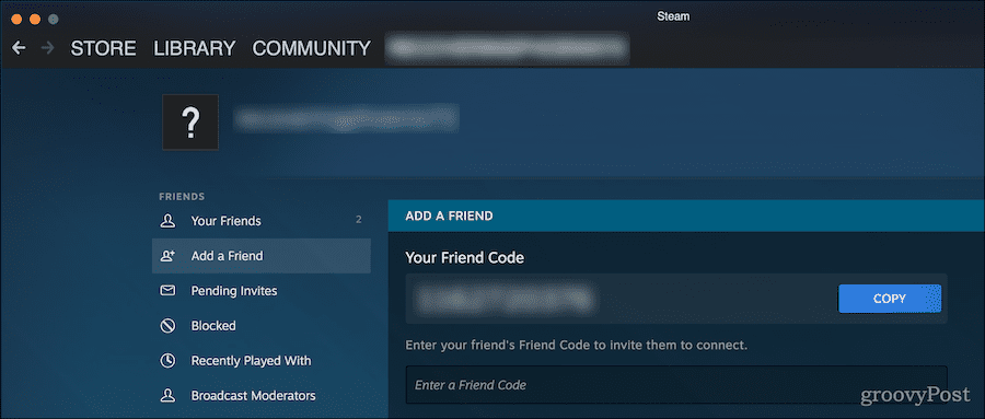 Jak najít kód přítele na steamu