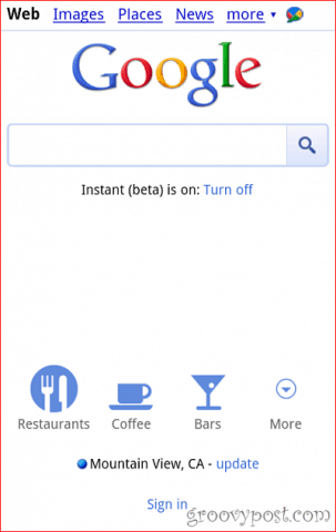 tlačítka pro mobilní umístění google
