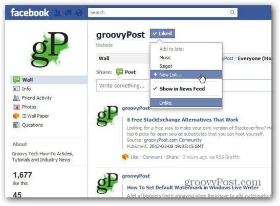 Facebook přidává seznamy zájmů: Jak je používat