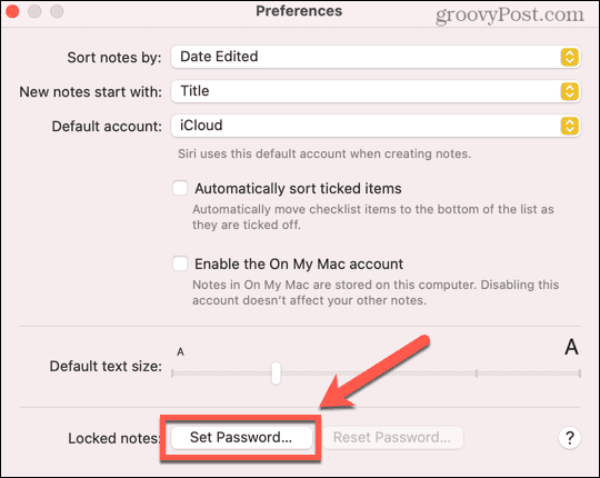 mac nastavit nové heslo