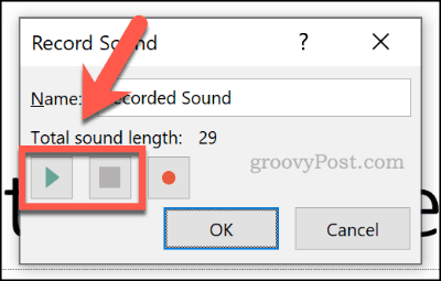 Přehrávání nebo zastavení zvuku v aplikaci PowerPoint