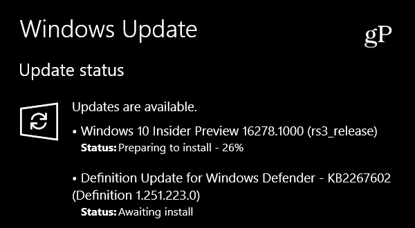 Společnost Microsoft uvádí Windows 10 Insider Preview Build 16278 pro PC