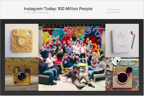 instagram 100 milionů