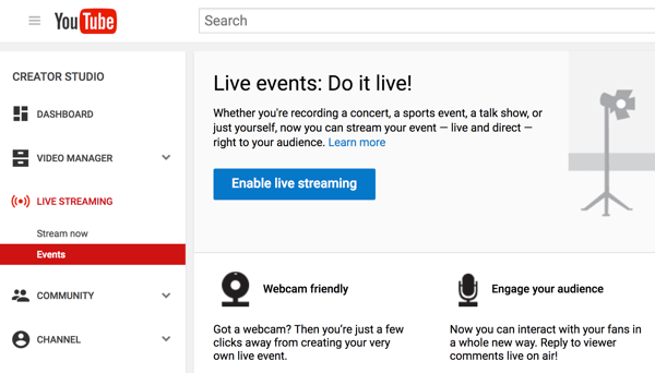 Nastavte si Hangouty On Air s YouTube Live, abyste mohli vést videohovor.