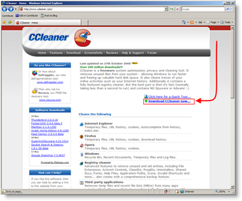 Stáhněte si CCleaner pro bezpečné vymazání / odstranění souborů a mezipaměti z oken