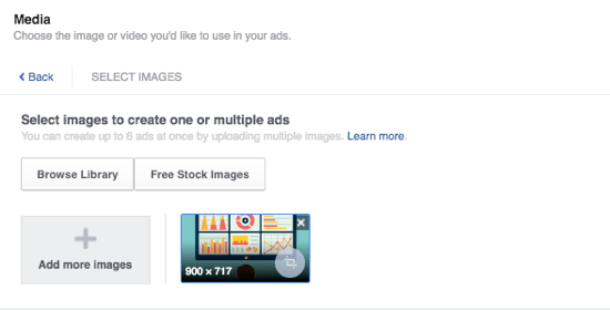 facebookové reklamy přidávají média