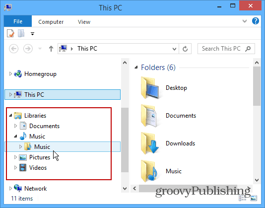 Windows 8.1 Tip: Přineste zpět knihovny v Průzkumníku souborů