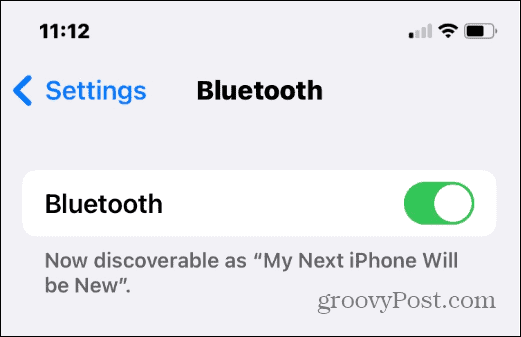 změnit název bluetooth na iPhone