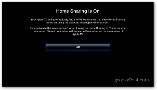 Sdílení domova v Apple TV