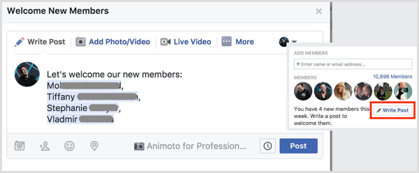 Facebooková skupina vítá nové členy