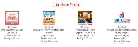tweet jukebox předinstalované jukeboxů
