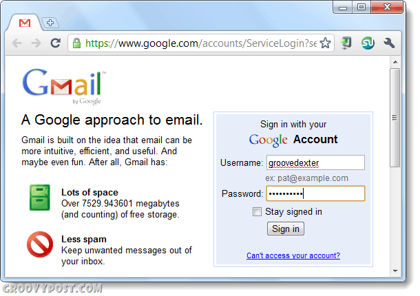 přihlaste se do Gmailu pomocí chrome dvakrát