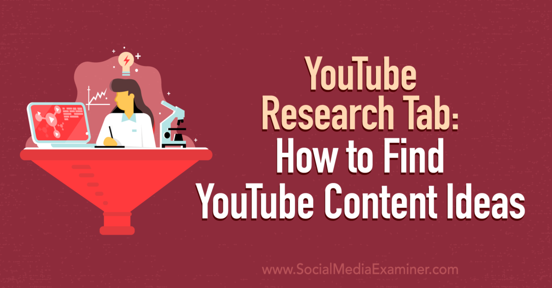 Karta YouTube Research: Jak najít nápady na obsah YouTube pomocí průzkumníka sociálních médií