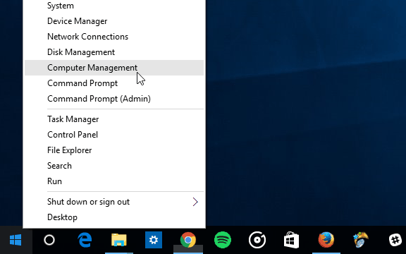 2 rychlý přístup k systému Windows 10 Správa počítače
