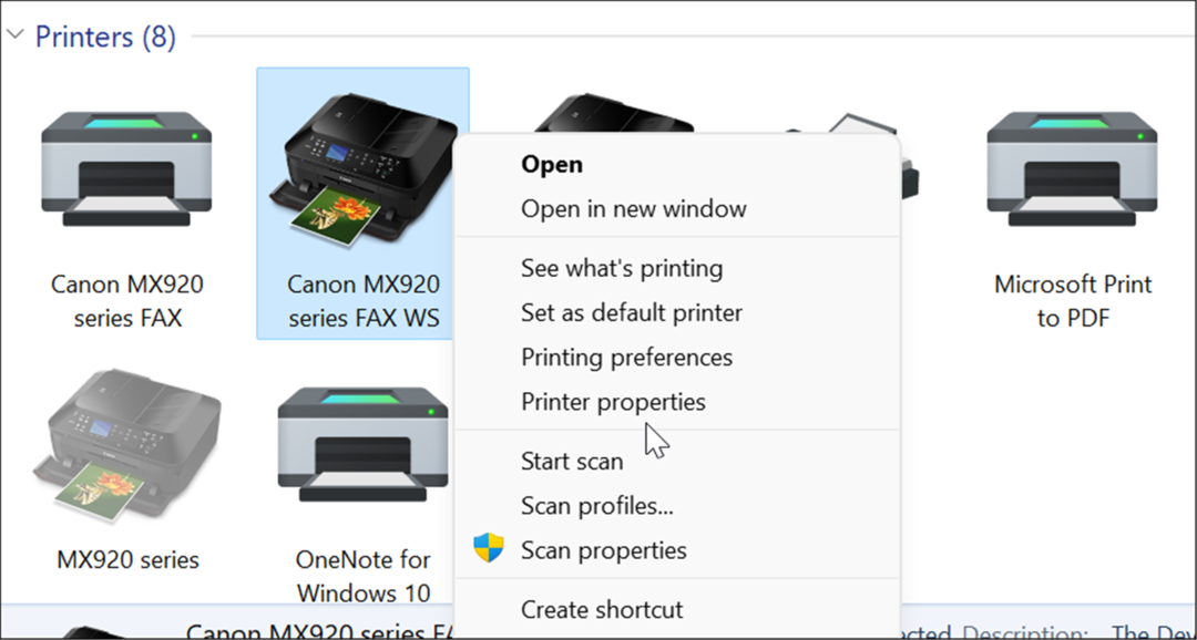 vlastnosti tiskárny sdílejí tiskárnu ve Windows 11