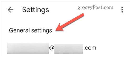 Otevřete obecná nastavení v Gmailu