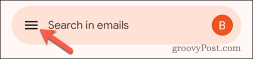 Otevřete nabídku Gmailu