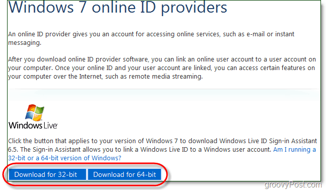 stáhnout Windows 7 live id přihlásit asistenta
