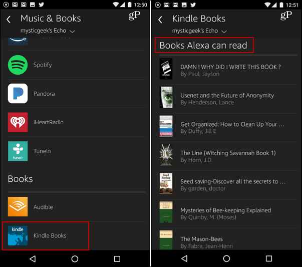 Jak najít e-knihy Kindle, které vám Alexa může přečíst