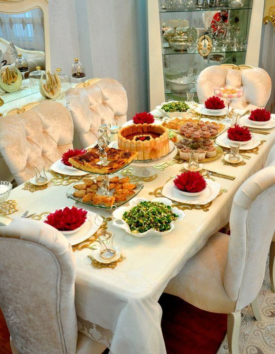 Iftar tabulky dekorace návrhy