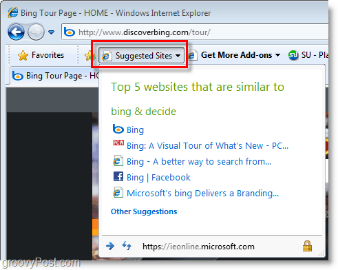 Internet Explorer 8 - doporučené weby jsou nepříjemné!