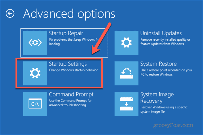 nastavení spuštění nouzového režimu systému Windows