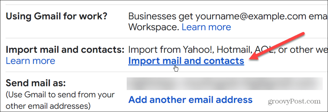 Importujte e-mail z Outlooku do Gmailu