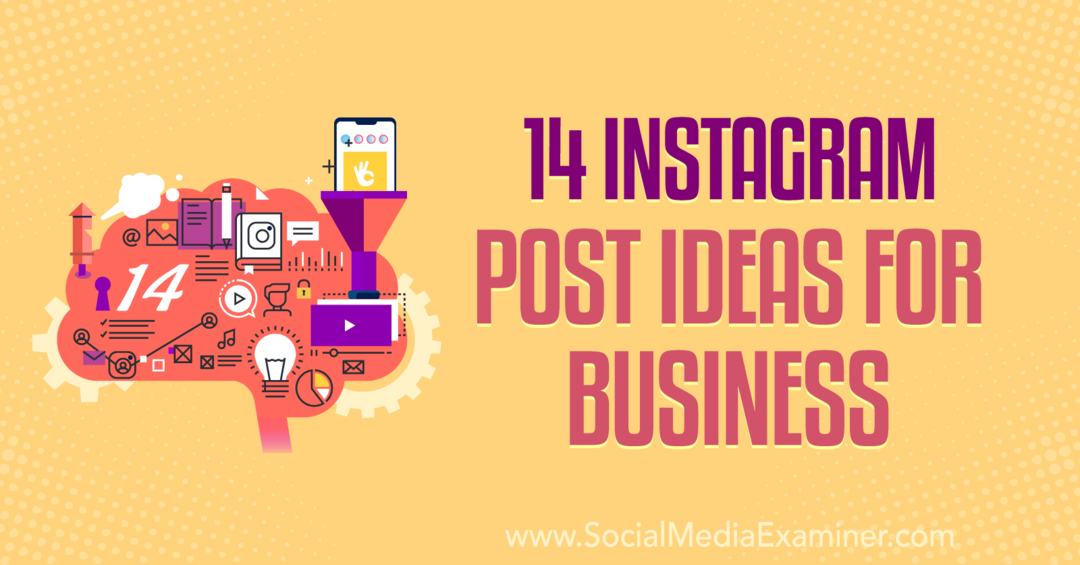 14 příspěvků na Instagramu Nápady pro podnikání od Anny Sonnenbergové na Social Media Examiner.