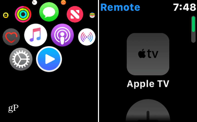 Připojte Apple Watch k Apple TV
