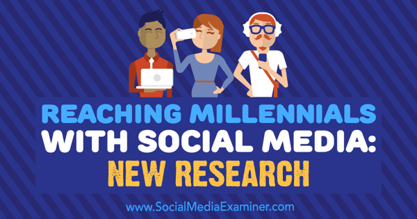 Oslovení tisíciletí se sociálními médii: Nový výzkum Michelle Krasniak v průzkumu sociálních médií.