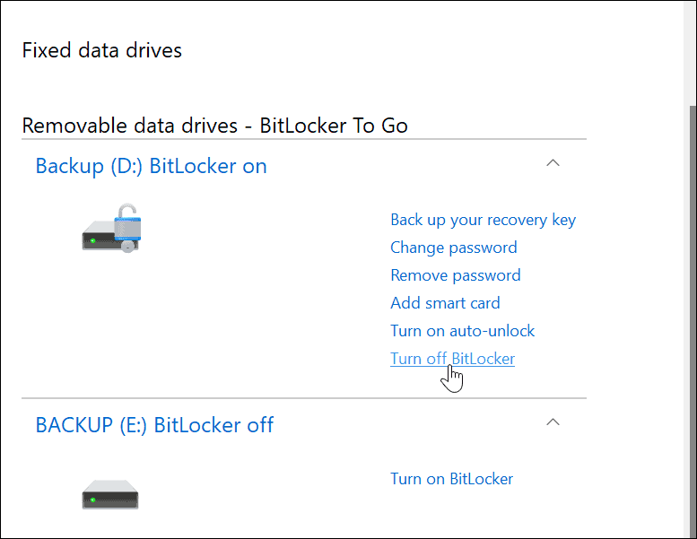 použijte nástroj BitLocker to Go v systému Windows 11