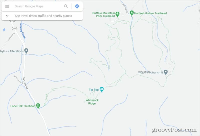 stezky v google mapách
