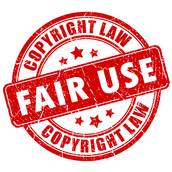 Doktrína Fair Use umožňuje určité použití obrázků a obsahu, pokud toto použití nebrání autorovým právům.