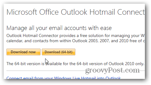 Outlook.com Outlook Hotmail Connector - Stáhnout