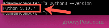 verze ubuntu python