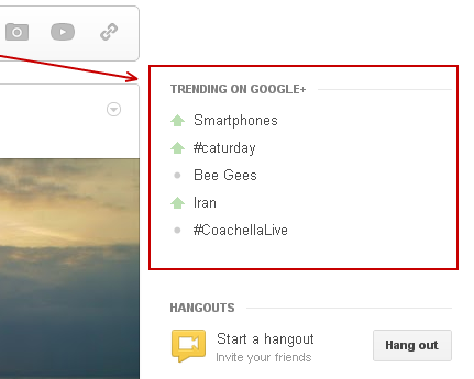 trendy na google +