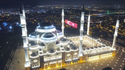 Závěrečné přípravy byly dokončeny v mešitě Çamlıca! První Adhan se přečte ve čtvrtek